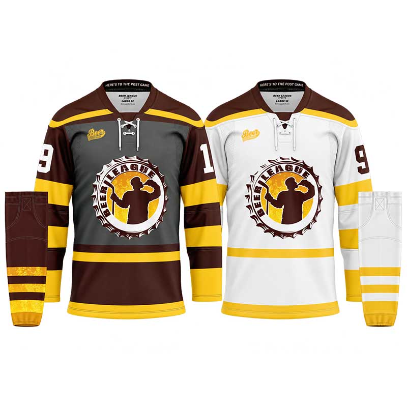 Pre-Gamer home and away hockey jersey set